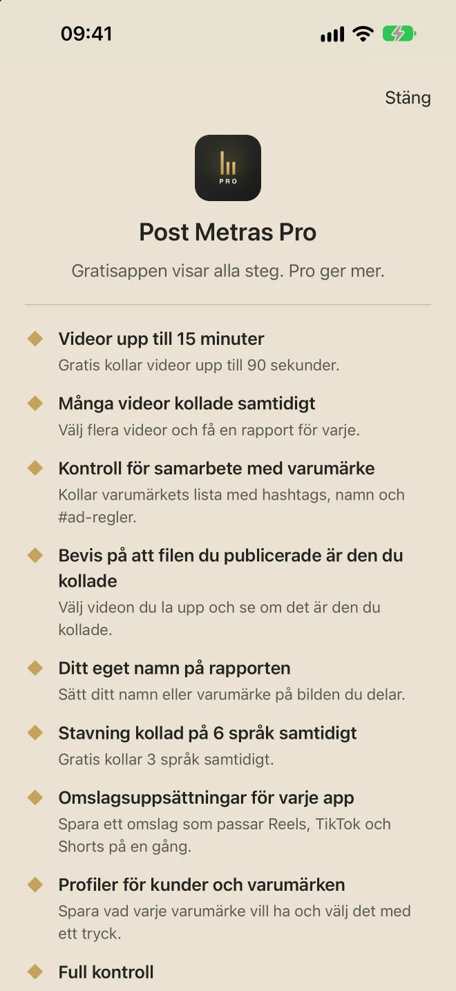Post Metras Pro-skärm med dess fördelar
